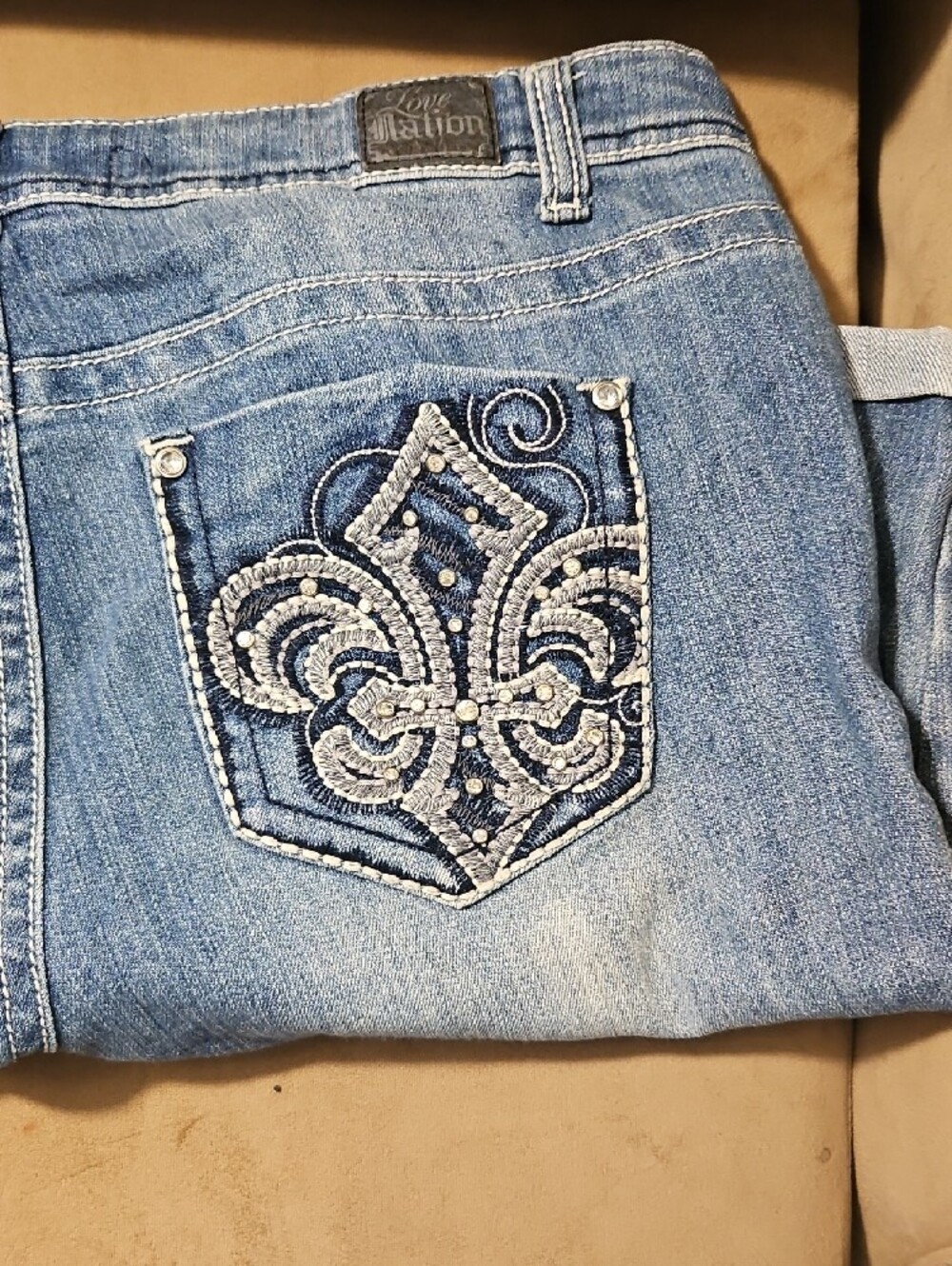 Love Nation Light Blue Denim Shorts
